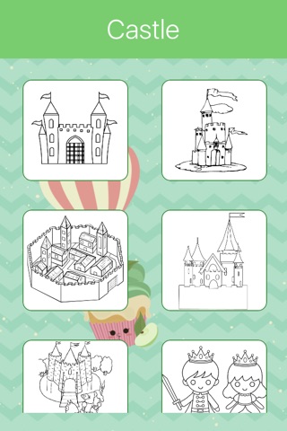 Castle & princess coloring book for kids. screenshot 3