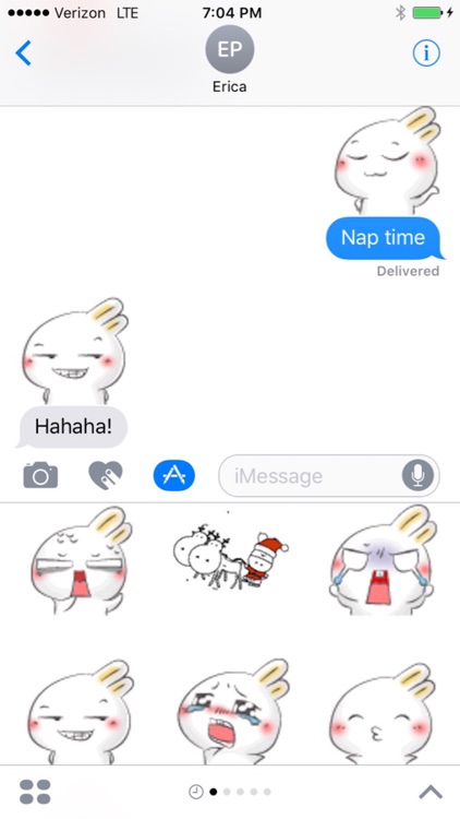 Bunny Christmas Emojis screenshot-4