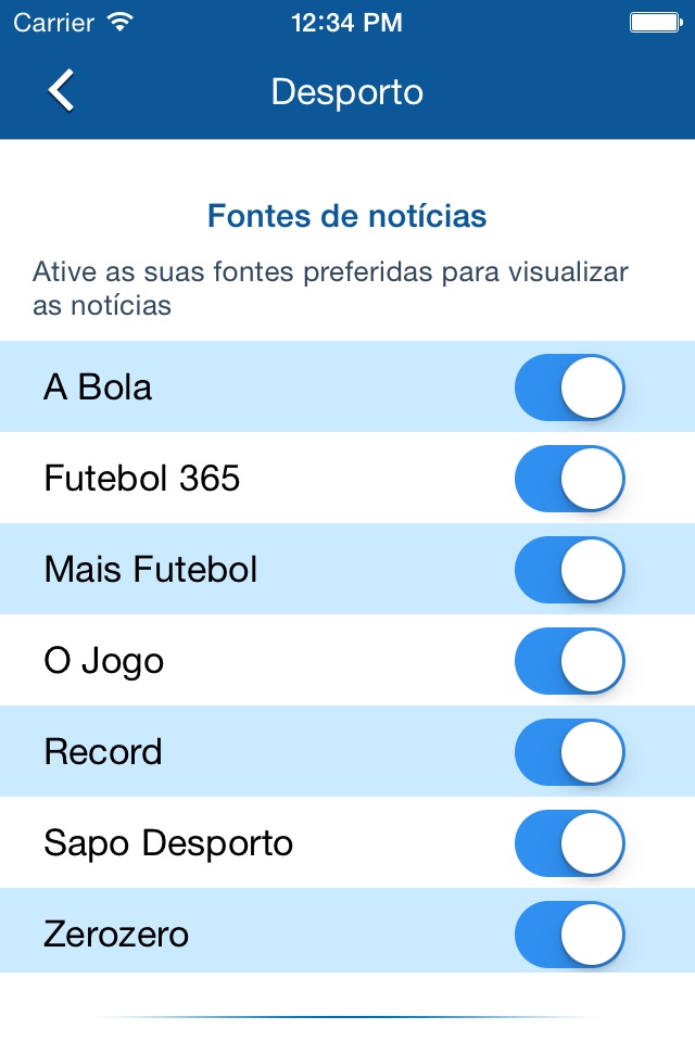 Notícias de Desporto screenshot 3