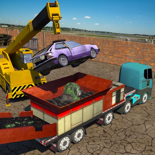 Monster Car Crusher Crane: Garbage Truck Simulator iOS App