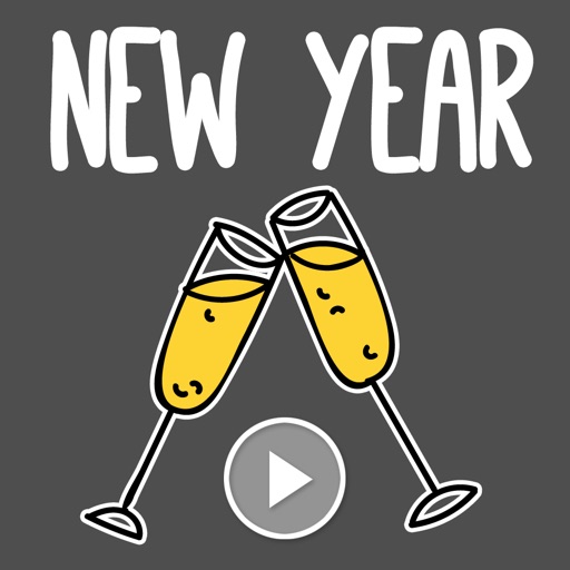 Animated New Years Stickers icon