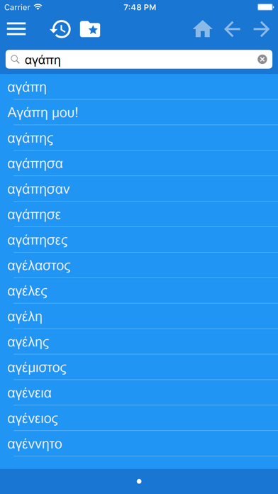 Ελληνο Πολύγλωσσος Λεξικό screenshot 2