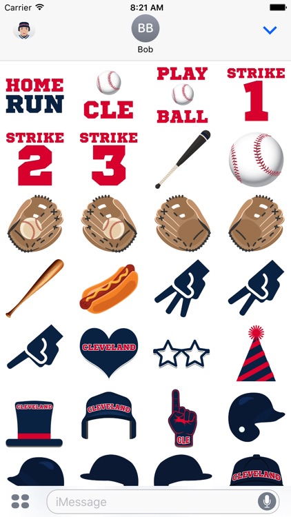 Cleveland Baseball Stickers & Emojis screenshot-3