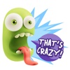 Silly 3D Monster Emojis With Words Sticker Pack