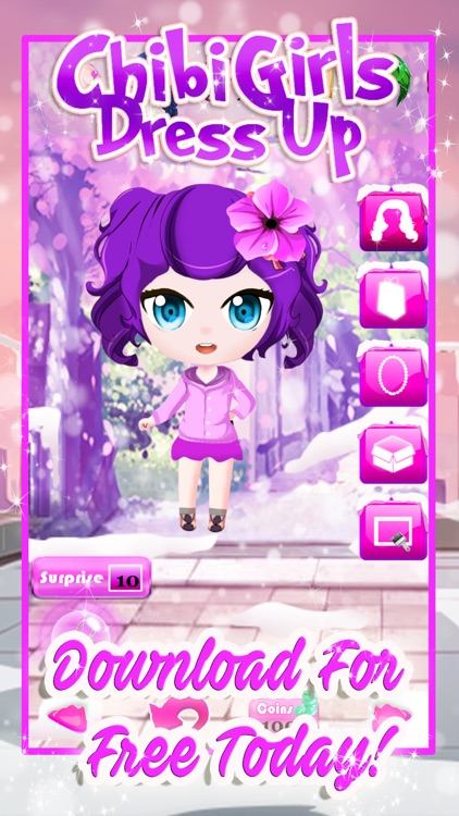 Chibi Anime Avatar Maker Girls Games For Kids Free screenshot-3