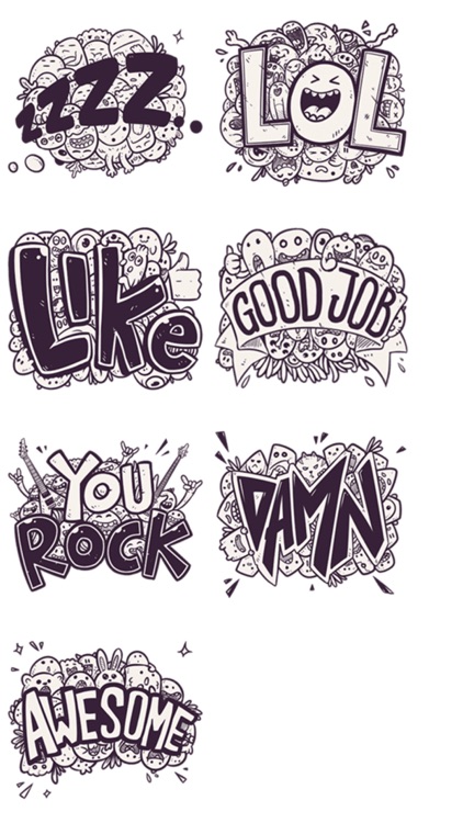 Graffiti Text Stickers
