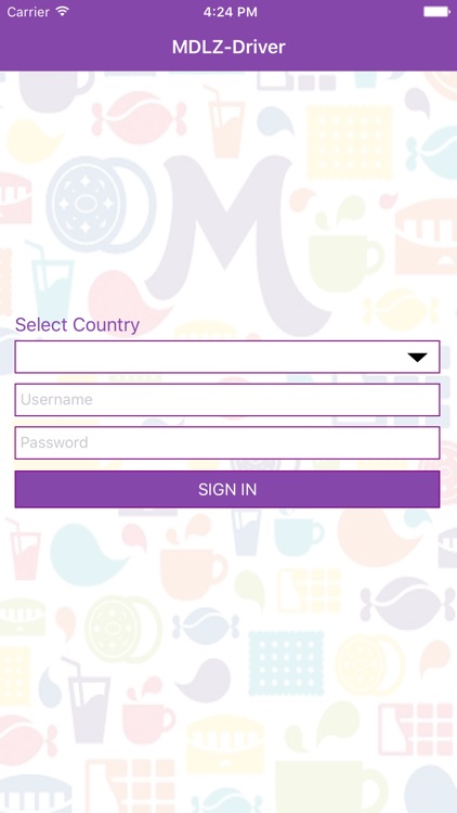 Mondelez - Driver App