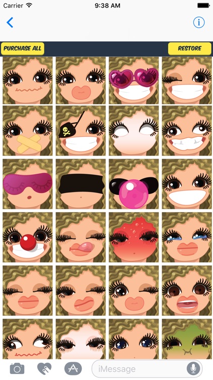 Blonde Woman Emoji Stickers