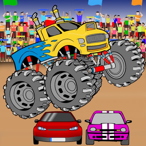 Monster Truck For Coloring Book Games iOS App