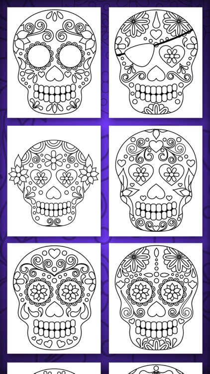Mexican Sugar Skull Mask – Coloring Pages by Maria Amparo Ricos