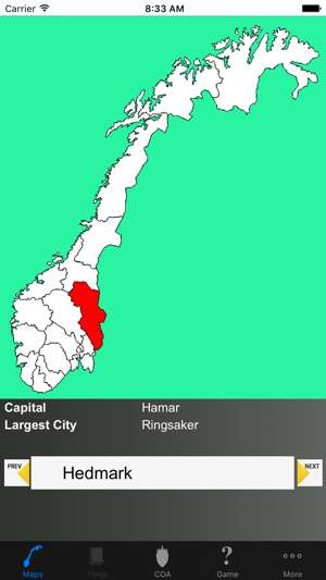 Norway County Maps and Capitals