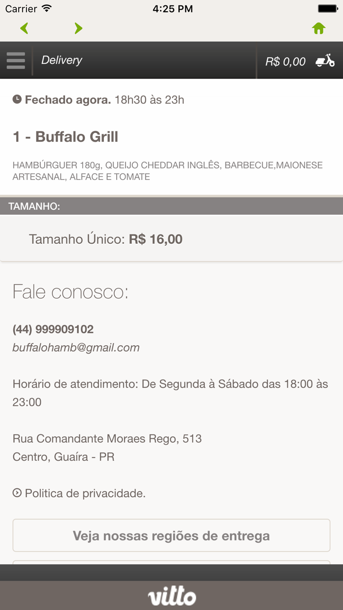 Buffalo Hamburgueria Delivery