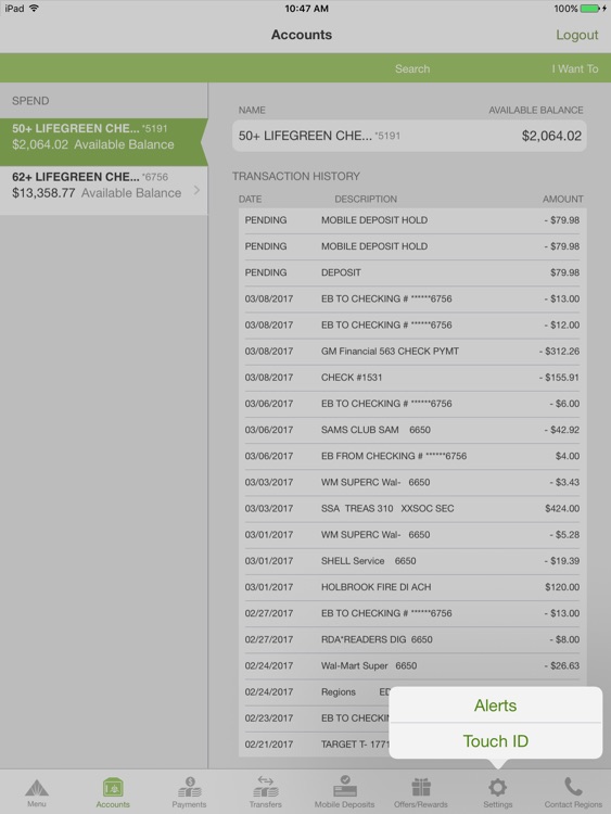 Regions Mobile Banking for iPad screenshot-4