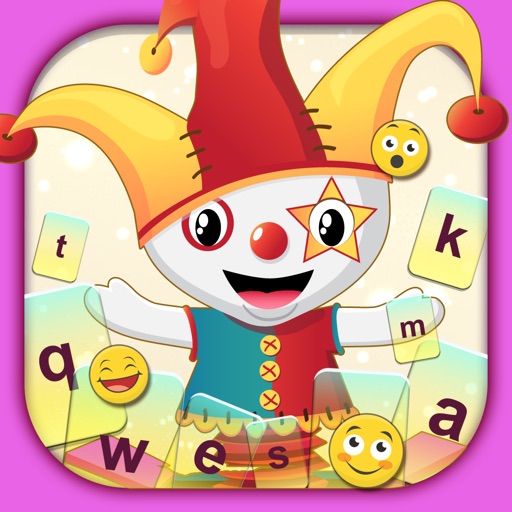 Cute Cartoon Color Keyboard Themes Emoji & Layout