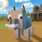 Be a wolf in Blocky Wolf Simulator