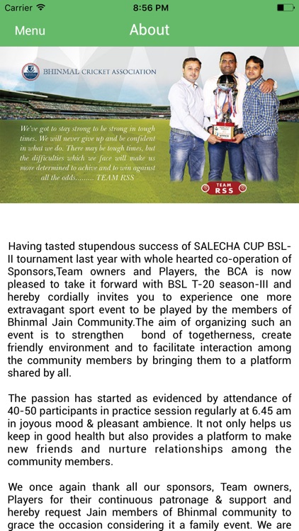 Bhinmal Cricket Association