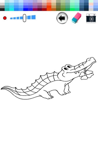 Draw Pages Alligator Animal Game For Kids screenshot 2