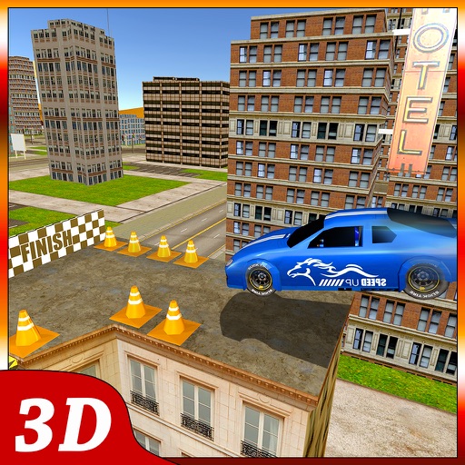 Roof top car parking 3D – Extreme stunts simulator iOS App