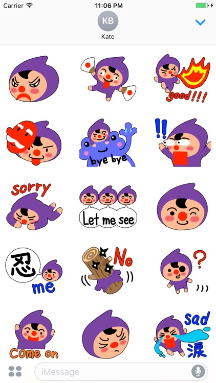 Chibi Ninja Stickers