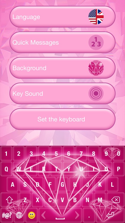 Diamond Keyboard Theme - Fancy Fonts Skins & Emoji screenshot-4