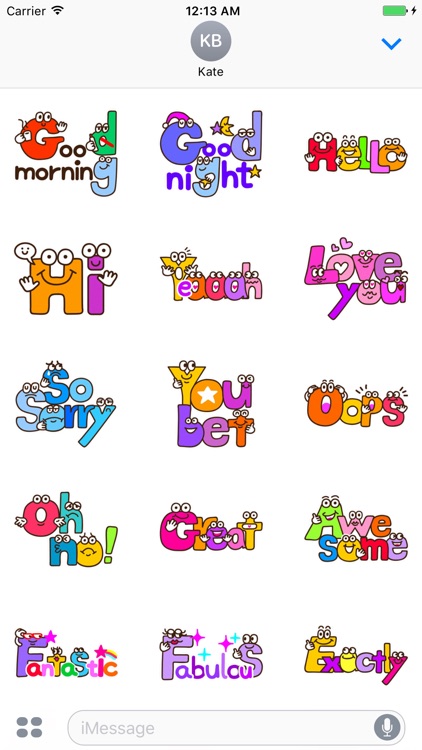 Funny Words - Cute stickers for iMessage