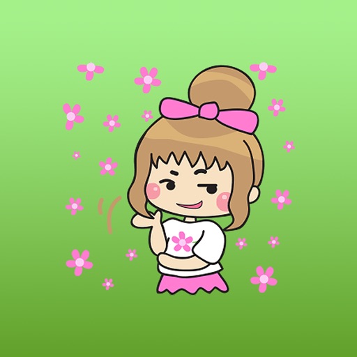 Aisha The Cute Little Girl Stickers icon