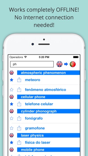 Offline English Portuguese Dictionary (D