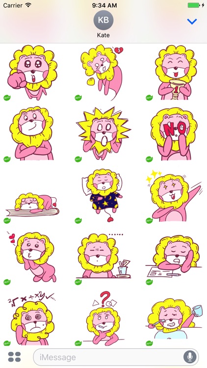 Hellowe Stickers: Pink Lion