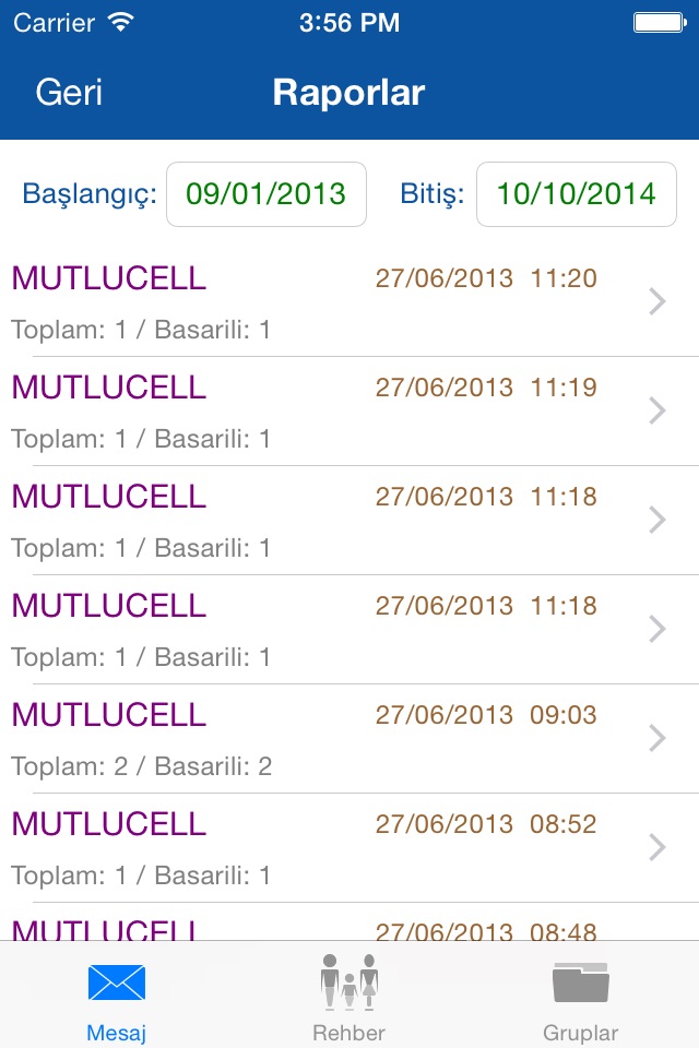 Toplu SMS screenshot 4