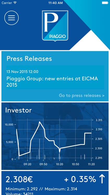 Piaggio Group Corporate App