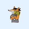 Cheerful Pirate Fox Stickers