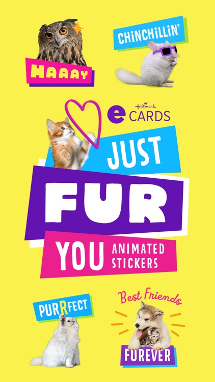 Just Fur You - Animated Hallmark Stickers