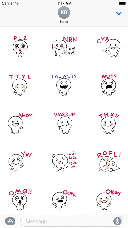 Many Cute Slang Stickers