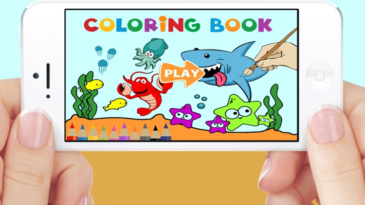 Ocean Shark Coloring Game For Kids Adults Free HD