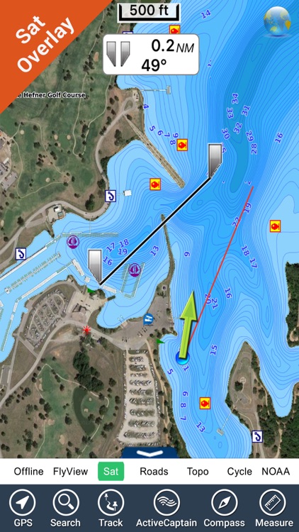 Oklahoma lakes - fishing GPS charts navigator