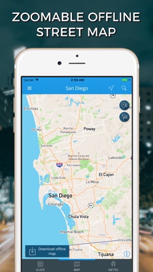 San Diego Travel Guide with Offline Street Map(圖4)-速報App