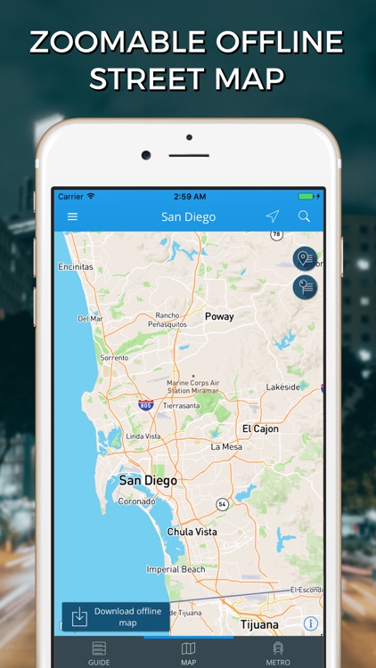 San Diego Travel Guide with Offline Street Map screenshot-3