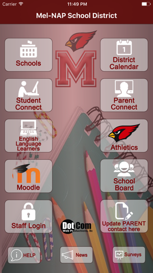 Mel-NAP School District App