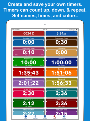 ZivTimer - Flight Timer with Zulu and World Time screenshot 4