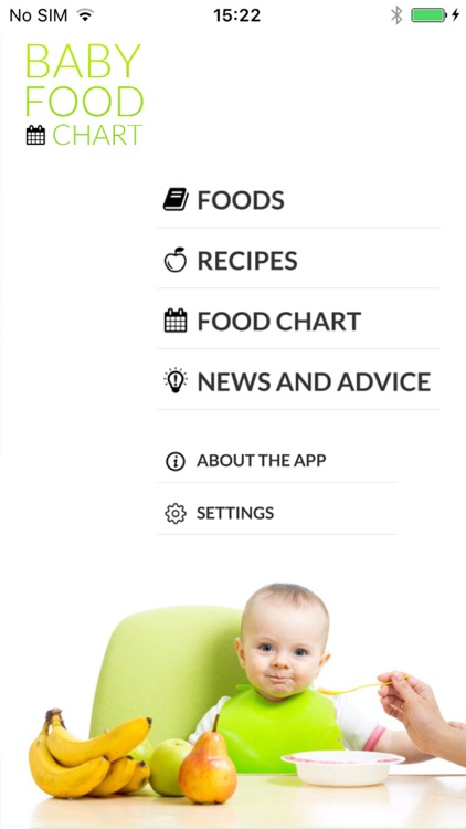 Baby Food Chart App