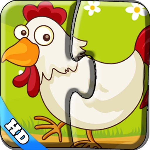 Toddler' Jigsaw Puzzles 123 - Colorful Farm iOS App