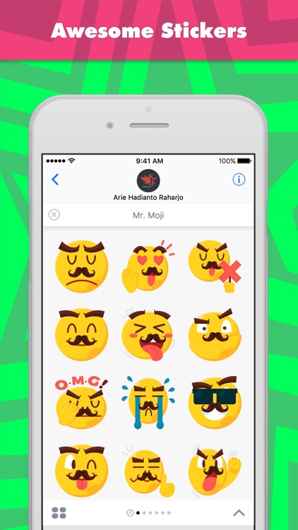 Mr. Moji stickers by HevnGrafix