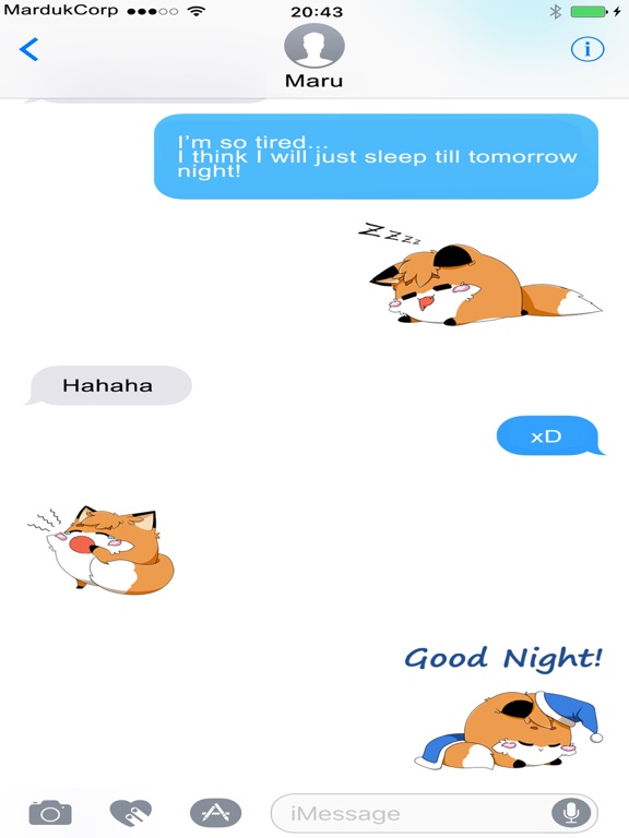 Screenshot #5 pour kawaii日本語 - Fox Stickers