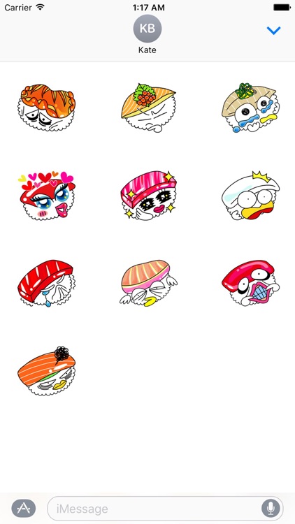Many Sushi Emoji Sticker