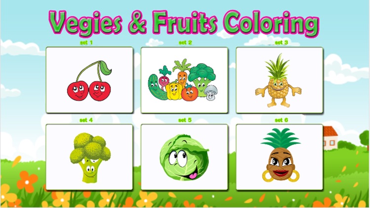 Vegetables and Fruits coloring screenshot-4