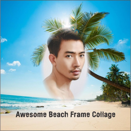 Awesome Beach Photo Frame 3D Wallpaper Pics Editor
