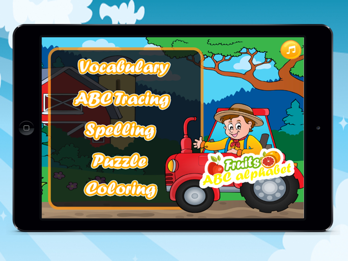ABC Alphabet Learning Fruits