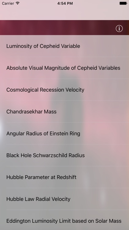 Basic Astrodynamics Formulas