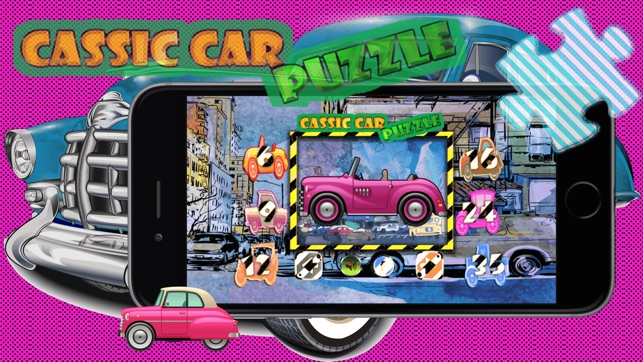 Classic Car jigsaw kids puzzle games