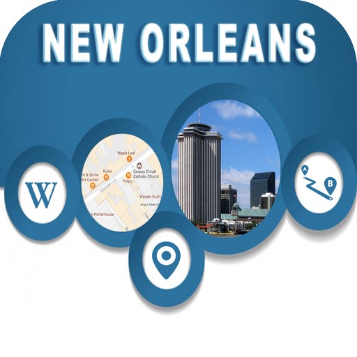 New Orleans LA Offline City Maps Navigation iOS App